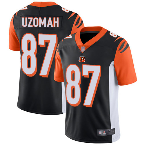 Cincinnati Bengals Limited Black Men C J Uzomah Home Jersey NFL Footballl 87 Vapor Untouchable